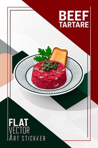 Photo a poster for a food that says  flatten - fat  on it