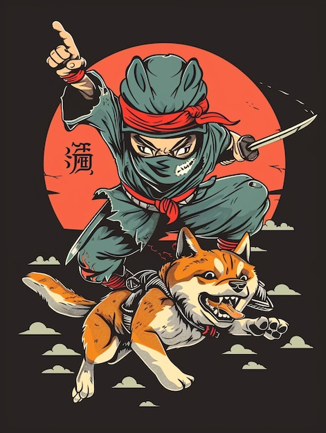 a poster for a fox with a wolf on it