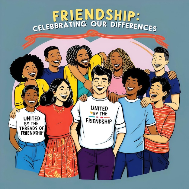 a poster for friendship day celebration