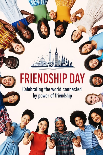 a poster for friendship day celebration