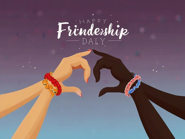 a poster for a friendship day with a quote by friends