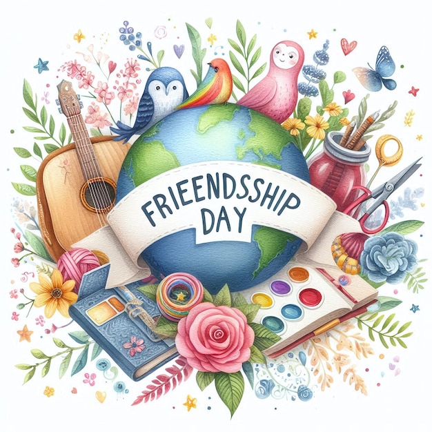 a poster of friendship day with a quote from friendship day