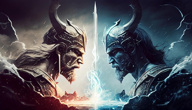 A poster for the game viking and the sword