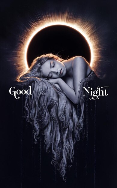 a poster for good night is titled good night