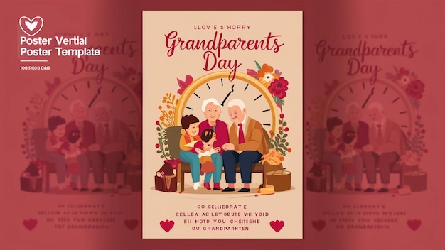 a poster for grand grandparents day with a picture of grandparents and grand grandparents