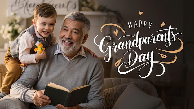 a poster for grandparents day with a quote from grandfathers day