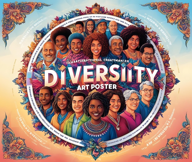 a poster of a group of people with the word identity on it