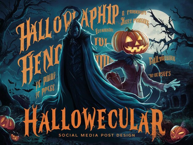 a poster for the halloween pumpkins with a pumpkin on the cover