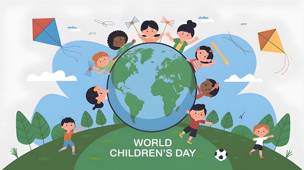 A poster for happy childrens day