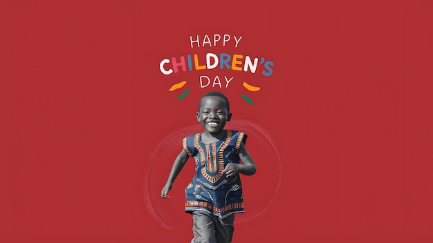 a poster for happy childrens day