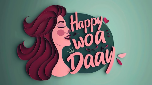 Photo a poster for a happy day day day