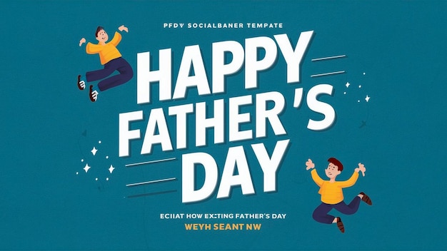 a poster for a happy father days day