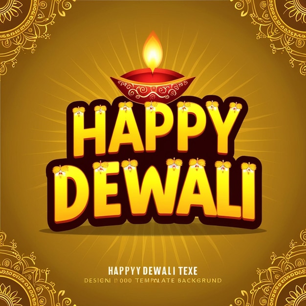 a poster for happy festival with a gold background with a red candle on it