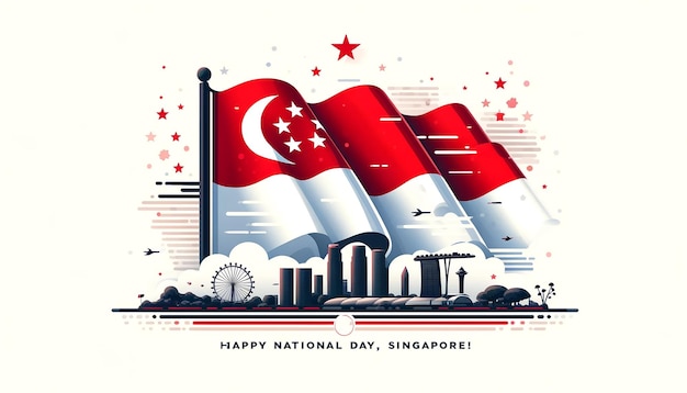 a poster for happy national day with the words happy national day