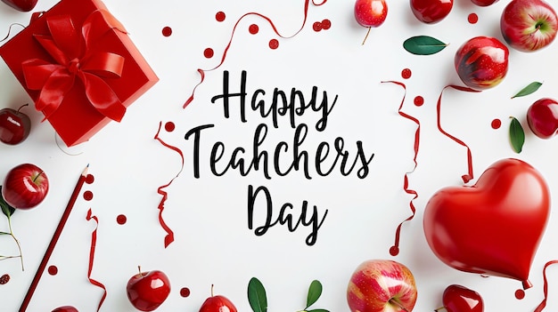 Photo a poster of happy teachers day with a happy teachers day