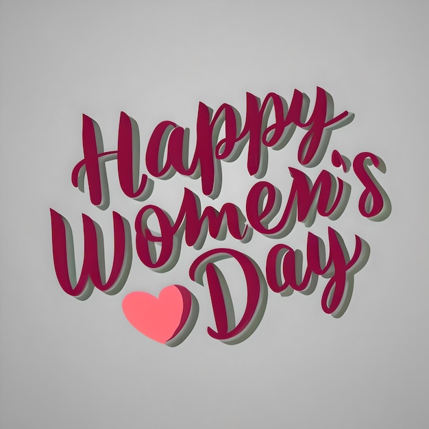 A poster for a happy women day day with text happy women day