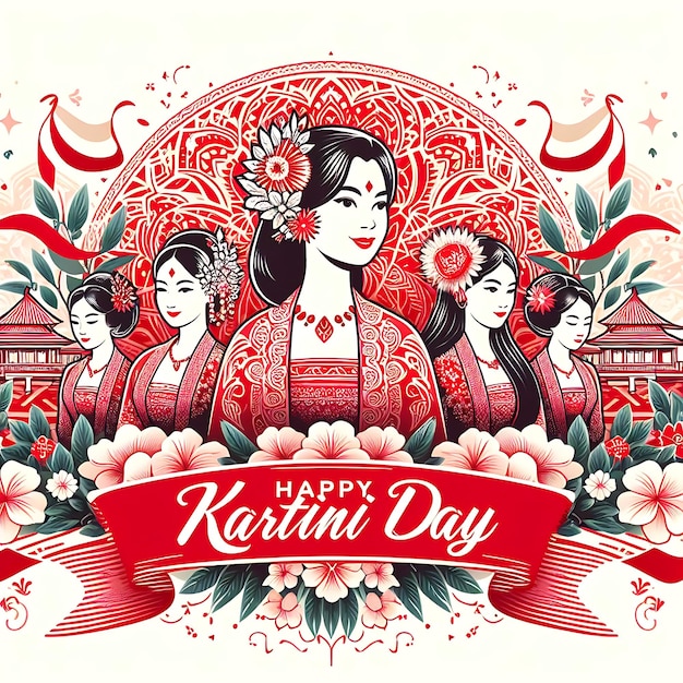 a poster for hari kartini