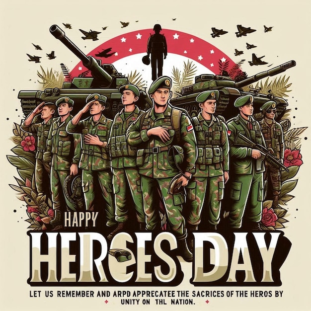 a poster for the hero day may be here