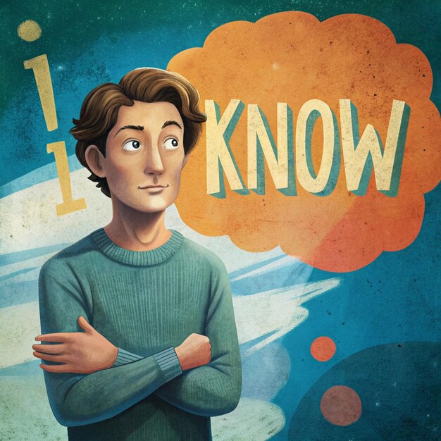 Photo a poster for i know i know i know i know i