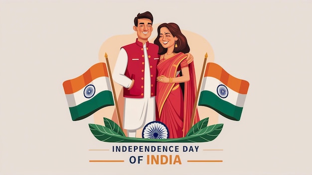 a poster for independence day of independence day with a man and woman