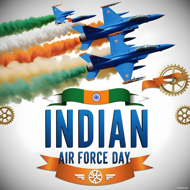 Photo a poster for indian air force air with the words indian air force on it