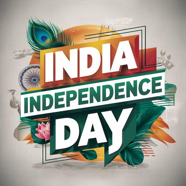 a poster for indian independence day