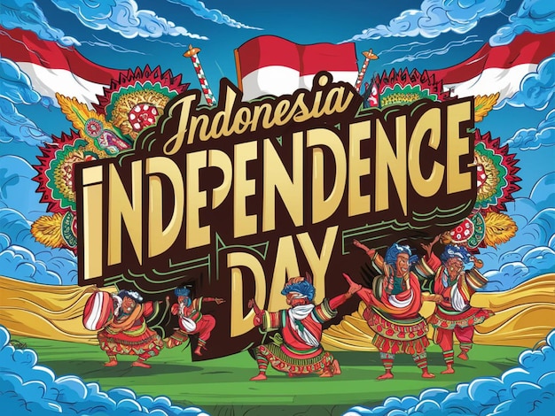 A poster indonesia independence day celebration