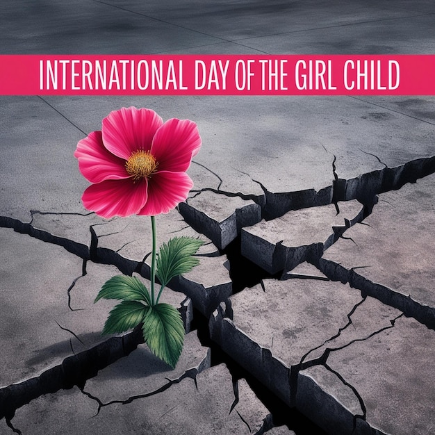 Photo a poster for international international day of the girl day