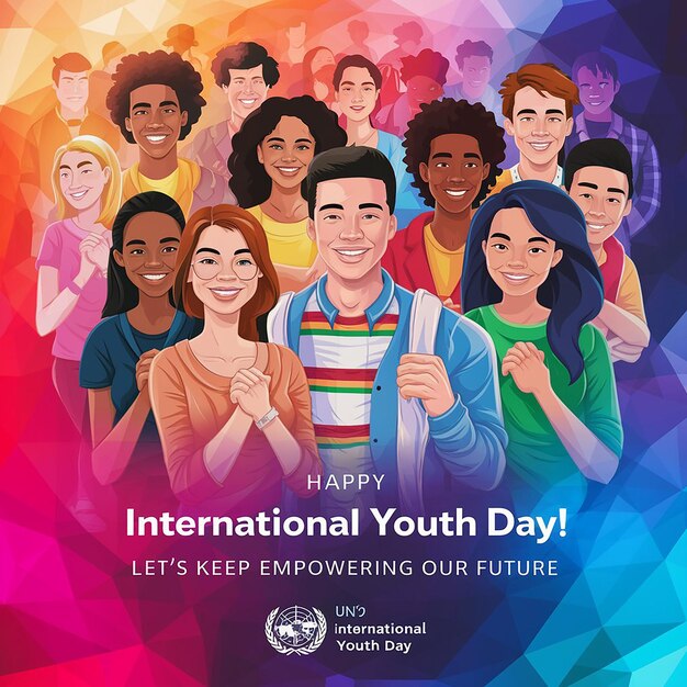 a poster for international youth day campaign