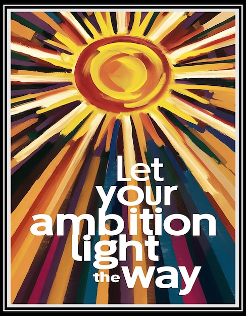 Photo a poster for let your light light the way