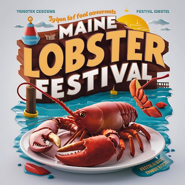 a poster for the lobster festival of seattle