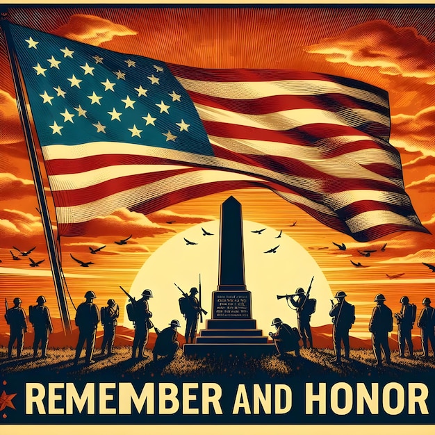 A poster for Memorial Day