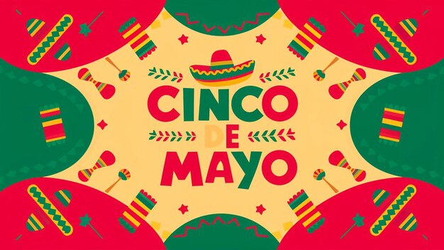 a poster for a mexican calendar with a red and green background