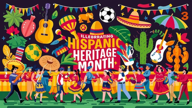 a poster for the mexican tradition of spanish colonial history month