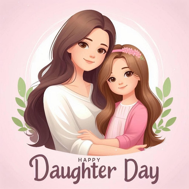 a poster for a mother and daughter that says happy day