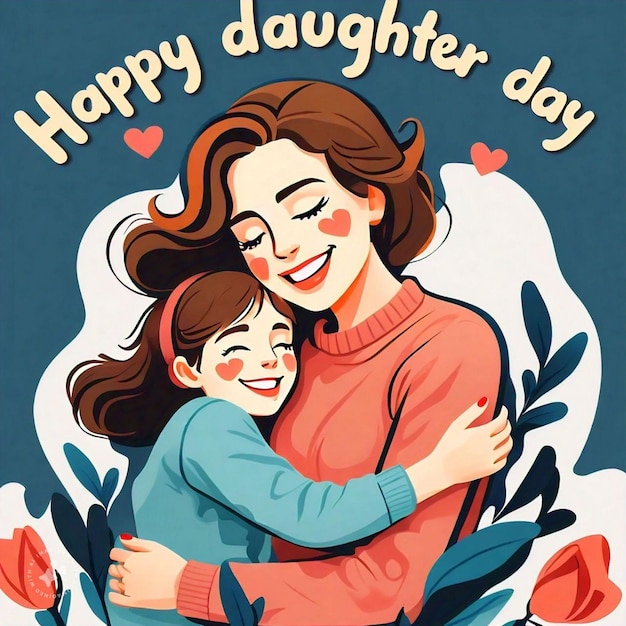 a poster for a mother and daughter with love written on it