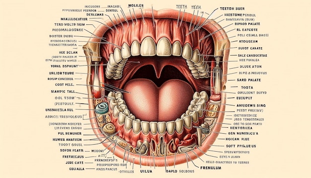 Photo a poster for a mouth called the mouth of a mouth