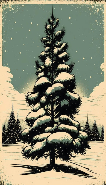 A poster for the movie the big pine tree