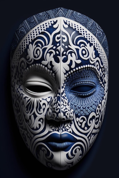 A poster for the movie the blue mask