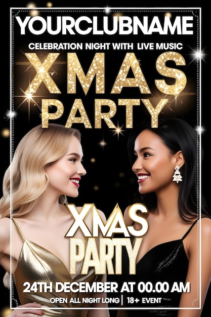 a poster for a movie called  christmas party