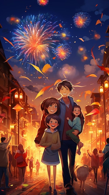 Photo a poster for a movie called the fireworks show