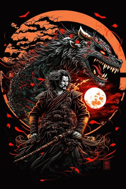 A poster for the movie the dragon and the moon.