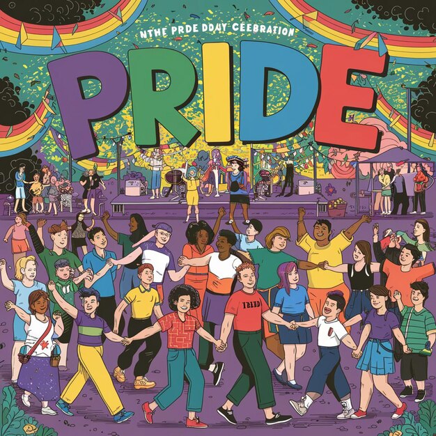 A poster for the movie the rainbow with a picture of people dancing