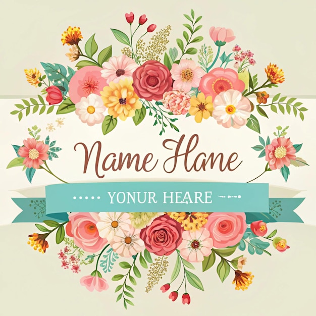 a poster for name  name  on a white background