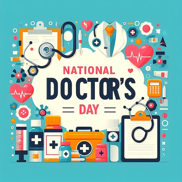 a poster for the national doctor day day