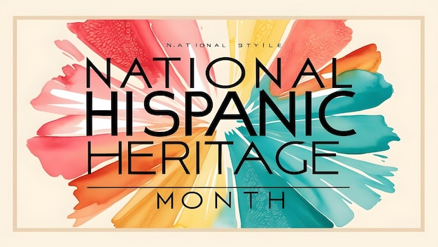 Photo a poster for national geographic month with a colorful background