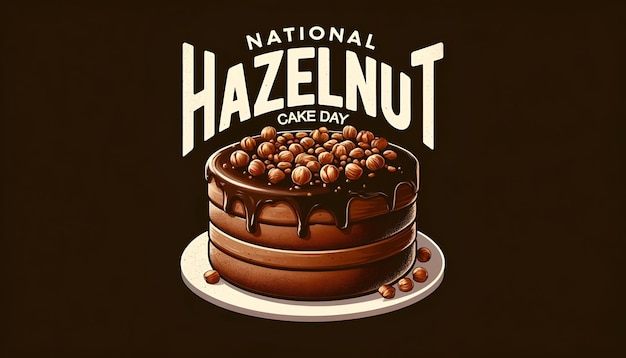 Poster for national hazelnut cake day