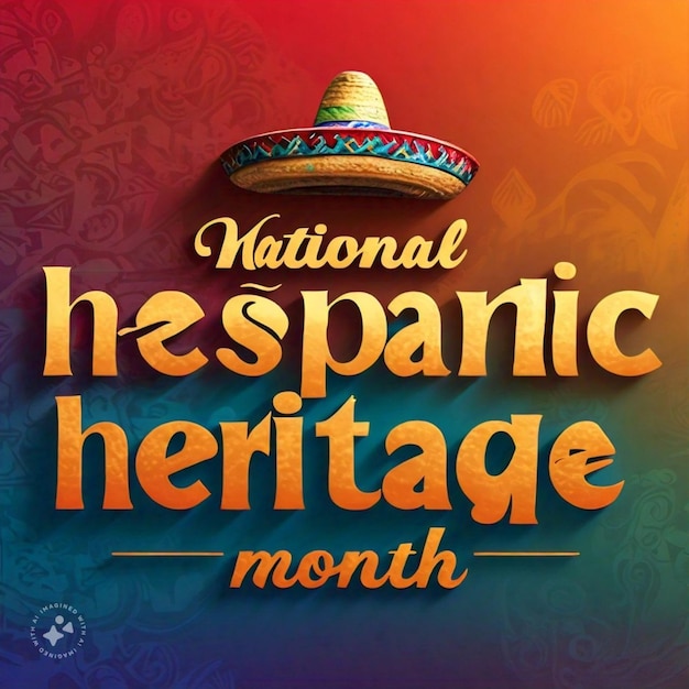 a poster for national native culture month with a colorful background