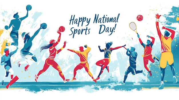 a poster for national sport day of national day