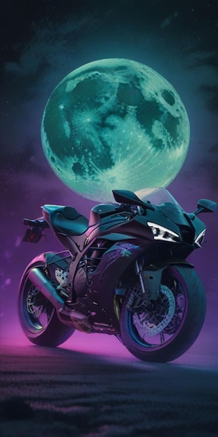 a poster for the new bike and the moon